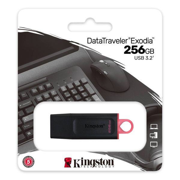 Kingston DataTraveler Exodia 256GB USB 3.2 Gen 1 Flash Drive (DTX/256GB) - Image 3
