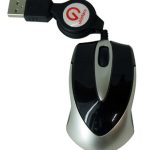 Shintaro Mini Optical Mouse with USB 2.0 & Retractable Cable – Compact & Ergonomic Design (SH-M02)