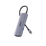 Unitek 4-in-1 uHUB Q4 USB-C Hub, 10Gbps, USB-A x2, USB-C x2, Grey, Unitek Hook Color Box (H1112DGY01)