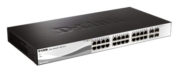D-Link 28-Port Gigabit Smart Managed Switch with 24 BRJ45 and 4 GbE/SFP Combo Ports (DGS-1210-28) - Image 2
