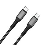 Shintaro USB-C Charge Cable 1m, Aluminium head, braid, support Max 20V5A, 100W charging, Emark IC, 480Mbps data. (SH-CC-USBC-USBC)