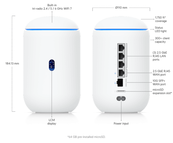 Ubiquiti Unifi Dream Router WiFi7 (UDR7) - Image 2