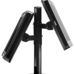 Atdec APAS-2-HS-P400 POS 400mm Pole with Two Display Heads, Max load: 10kg Per Display. VESA up to 100×100. 10 Year Warranty. (APAS-2-HS-P400)