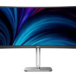 Philips 34B2U5600C 34″ 21:9 WQHD 3440 x 1440, VA LCD Business Curved Monitor, 4ms, HDMI DP, USB-C Docking, RJ45, Height, Speakers, Swivel, Tilt (34B2U5600C)