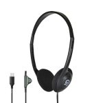 Shintaro USB-C Lightweight Headphones with Volume Control, Flexible Headband, 2m Cord, Ideal for Office and Classroom Use (SH-101-C)