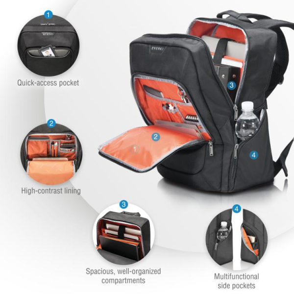 Everki Advance Laptop Backpack up to 15.6-Inch (EKP107) - Image 3
