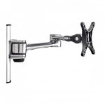 Atdec Full Motion Wall Mount. Up to 32″ screens, Max load: 8kg (flat), 5.5kg (curved), VESA up to 100×100. Silver. (AF-AT-W-P)