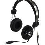 Shintaro Stereo Headset with Inline Noise-Cancelling Microphone, Single Combo 3.5mm Jack, Adjustable Headband, Volume Control (SH-105MC)