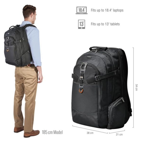 Everki Business 120 Travel Friendly Laptop Backpack up to 18.4-Inch (EKP120) - Image 2