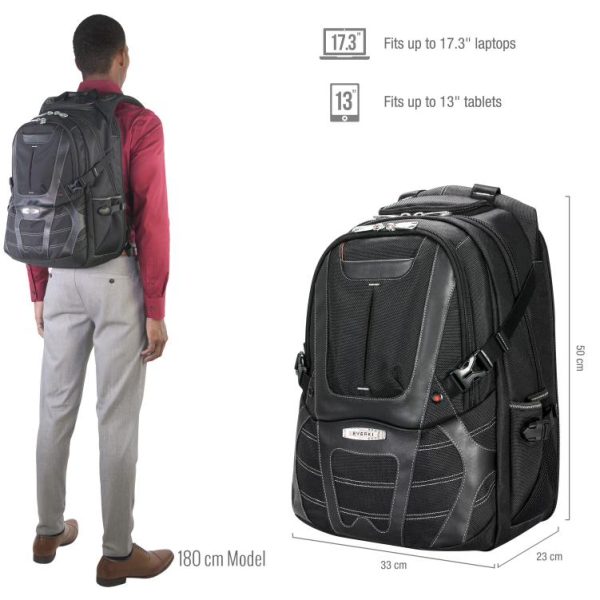 Everki Concept 2 Premium Travel Friendly Laptop Backpack up to 17.3-Inch (EKP133B) - Image 2