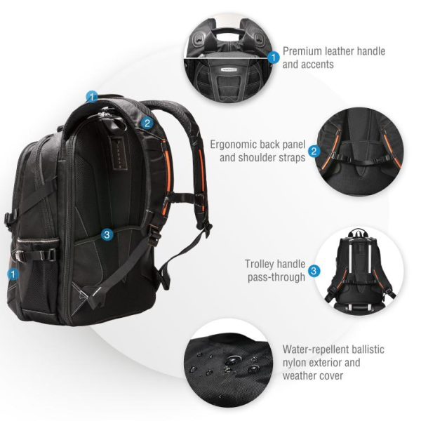 Everki Concept 2 Premium Travel Friendly Laptop Backpack up to 17.3-Inch (EKP133B) - Image 5