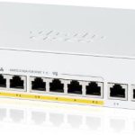 Cisco Catalyst 1200, 8-Port Managed Switch with 8 Gigabit Ethernet PoE+ with 67W Power Budget and 2 Gigabit Copper/ SFP Combo Ports (C1200-8P-E-2G)