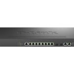 D-Link 8-Port Multi-Gigabit Smart Switch with 8 (2.5G) BASE-T PoE, 2 (10G) BASE-T and 2 (10G) SFP+ Ports (DMS-1250-12TP)