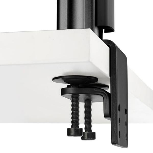 Atdec AWMS-2-4640 Dual Monitor Swing Arms on 400mm Post. Max Load: 12kg (flat), 10kg (curved), Heavy Duty Desk Fixing, VESA up to 100x100. Black. (AWMS-2-4640-H-B) - Image 7