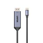 Unitek USB-C to DisplayPort 8K@60Hz BiDirectional 1.8m Cable, backward compatible, Support: HDCP 2.3, Dynamic HDR, Data transfer rate of 10Gbps (V1423DGY01)