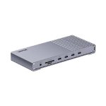Unitek USB4 40Gbps Triple Display Docking Station, 1x 5Gbps, 2x 10Gbps, 1x PD20W, 1x Host, Grey (D1117AGY01-AU)