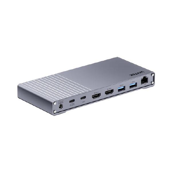 Unitek USB4 40Gbps Triple Display Docking Station, 1x 5Gbps, 2x 10Gbps, 1x PD20W, 1x Host, Grey (D1117AGY01-AU) - Image 9
