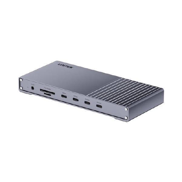 Unitek USB4 40Gbps Triple Display Docking Station, 1x 5Gbps, 2x 10Gbps, 1x PD20W, 1x Host, Grey (D1117AGY01-AU) - Image 10