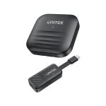 Unitek USB-C Wireless HDMI Extender Kit, Max. 1920, *1080@60Hz, Up to 50M, Gift Box, Network: 2.4G+5G, Android / Windows / iOS/ Mac, Black (V1184A01)