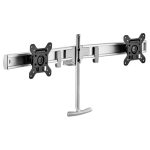 Atdec Dual Monitor Crossbar Silver (AWM-LR-S)