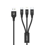 Unitek 1.2m 3-in-1 USB-A to USC-C & More (C14049BK)