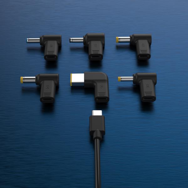 J5Create JUP1565DCU 67W GaN PD USB-C Mini Charger with 6 Types of DC Connector (JUP1565DCU) - Image 9