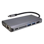 Shintaro 8-Port USB-C Travel Dock (D14KCRUJ3+)