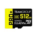 Team Micro SDXC PRO+ 512GB-XC (U3 V30 A2) (TPPMSDX512GIA2V3003)