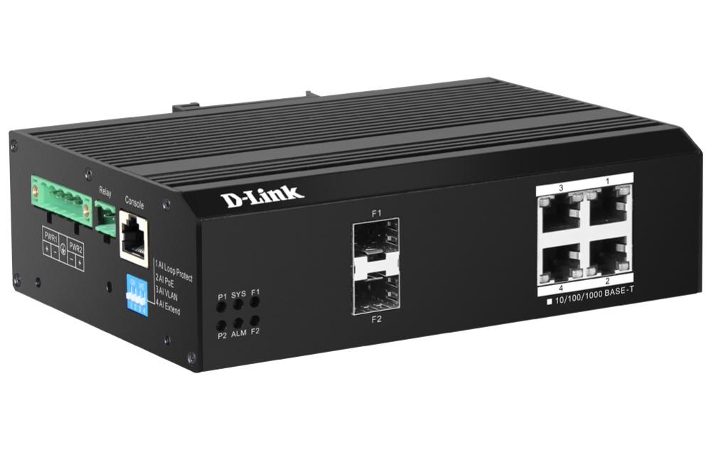 D-Link 6-Port Smart Managed PoE+ Switch