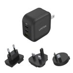 Unitek Travel Tri GaN 3 Port 66W Charger (P1108ABK)