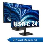Philips 24″ Dual Monitor Dock Kit (13PH-PAIR-24DV2-KIT)