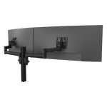 Atdec AWMS-2-5940 Dual Extended-Reach Arms on Post Grommet Clamp Black (AWMS-2-5940-G-B)