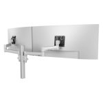 Atdec AWMS-2-5940 Dual Extended-Reach Arms on Post Grommet Clamp Silver (AWMS-2-5940-G-S)