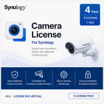 Synology Camera License For Synology 4 Pack (Individual License Email) (LICENSE PK4 VIRTUAL)