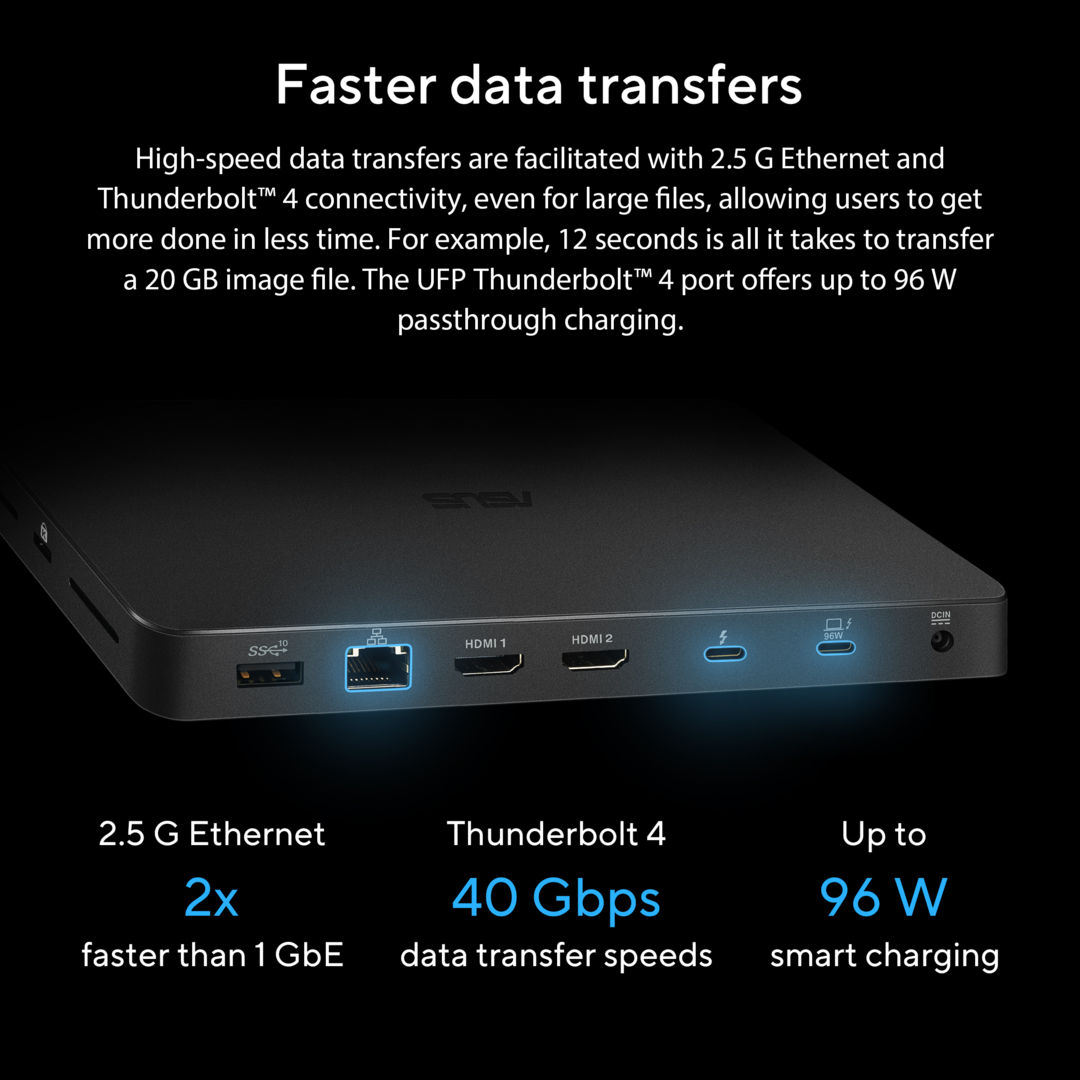 Asus 4K Thunderbolt 4 Dock (90XB08DN-BDS0B0) - Image 4