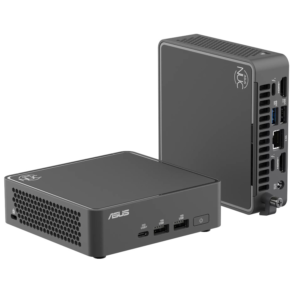 ASUS NUC 15 Pro Mini PC Barebone Kit - Intel Core ULTRA 5 225H Processor - SLIM