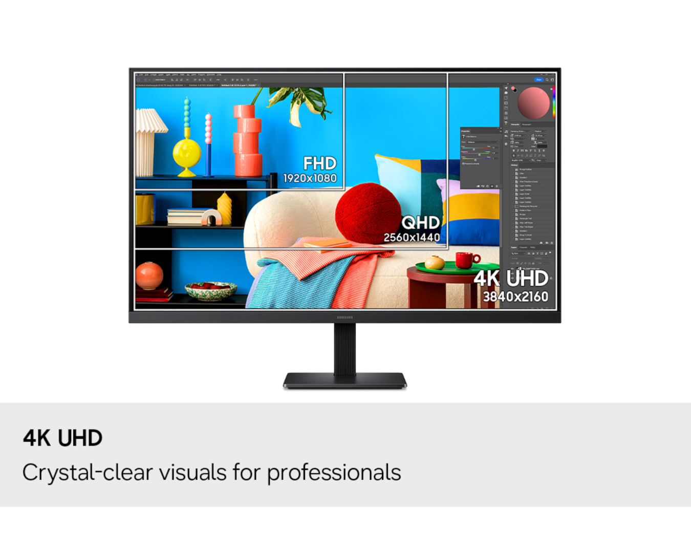 Samsung 32" UHD IPS 60Hz 5ms (LS32H700EAEXXY) - Image 4