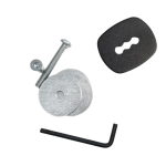 Atdec AWM Bolt Through Desk Fixing – Black (AWM-FB-B)