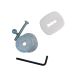 Atdec AWM Bolt Through Desk Fixing – Silver (AWM-FB-S)
