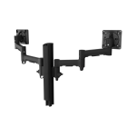 Atdec Dual Monitor Mount with Swing Arms – Bolt Through – Black (AWMS-2-4640-B-B)