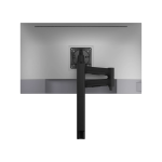 Atdec Single Monitor Arm Mount with Swing Arm – Grommet Clamp – Black (AWMS-4640-G-B)
