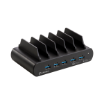 Shintaro 5-Port USB-A & USB-C PD 3.0 150W GaN Charger w/Bays (SH-MDUC5TV2)